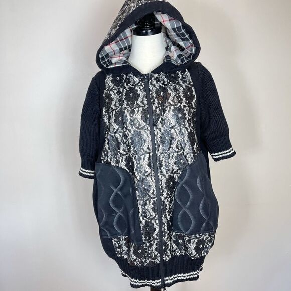 I’M by Isola Marras Full Zip Wool Hoodie Sweater - Picture 1 of 5